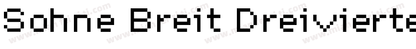 Sohne Breit Dreiviertelfett字体转换